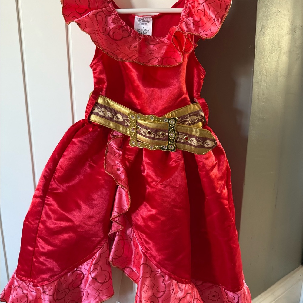 Disney Red and Gold Princess Dance Costume